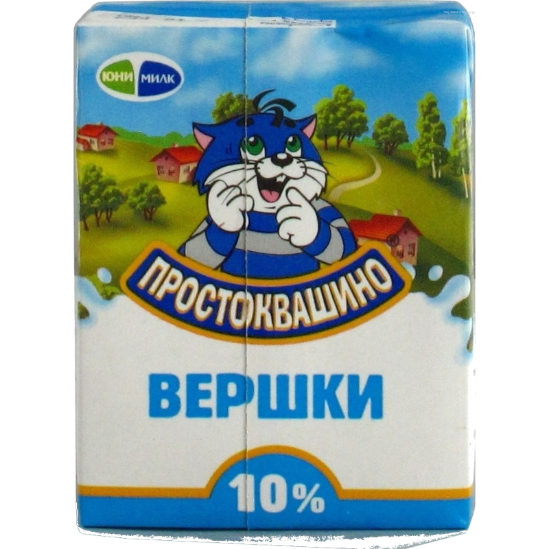 Вершки ПРОСТОКВАШИНО стерилізовані 10%, 200г